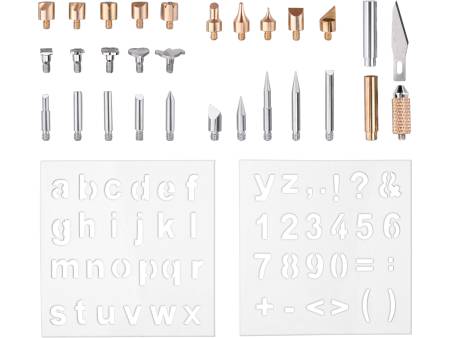 hroty pro vypalování do dřeva, 29ks