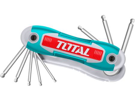 klíče IMBUS, sada 8 ks, s kuličkou, CrV