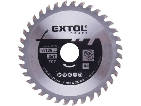 kotouč pilový s SK plátky, O 125x2,2x22,2mm, 36T