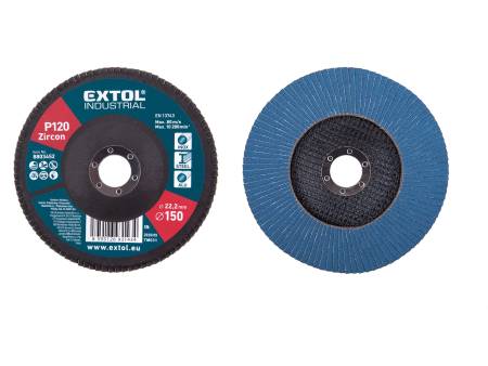 kotouč lamelový šikmý zirkonový, O 150mm, P120