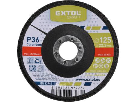 ZRUŠENO! Nahrazeno výrobkem 8803471 kotouč lamelový šikmý korundový, P36, O 125mm