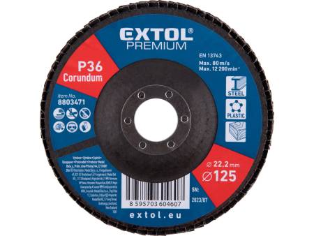 kotouč lamelový šikmý korundový, O125mm, P36