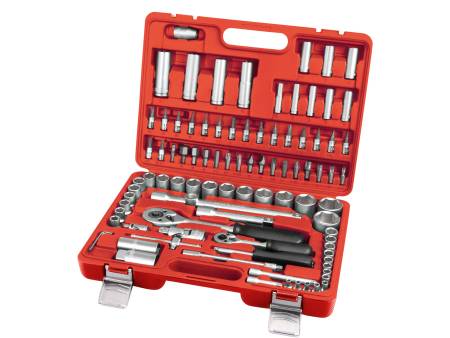 ZRUŠENO! Nahrazeno výrobkem 8818337, hlavice nástrčné, sada 94ks, 1/4", 1/2", CrV