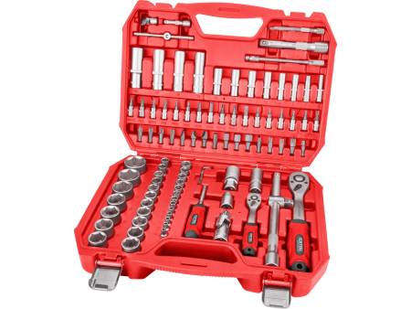 hlavice nástrčné, sada 94ks, 1/4", 1/2", CrV/S2