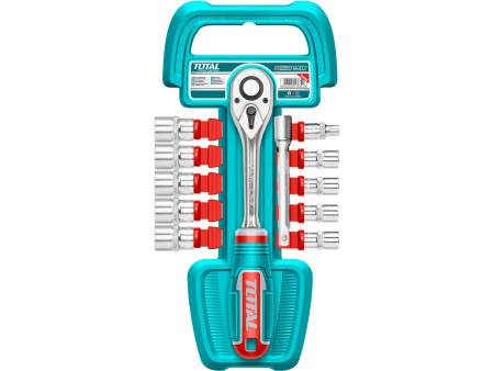 Hlavice nástrčné 1/4", sada 12ks, industrial, CrV
