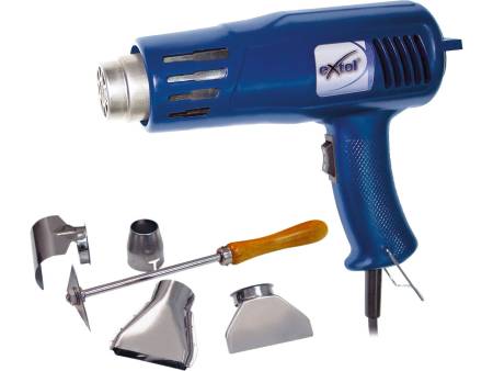 ZRUŠENO! Nahrazeno výrobkem 411022, pistole horkovzdušná s příslušenstvím