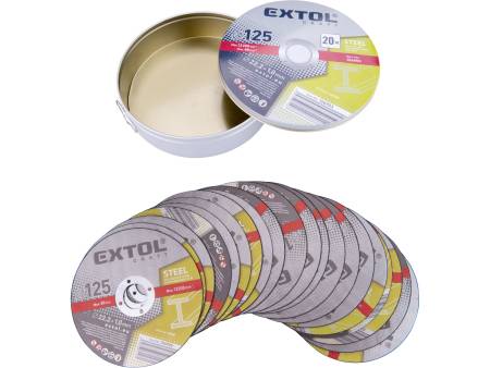 kotouč řezný na kov 20ks, O 125x1,0x22,2mm