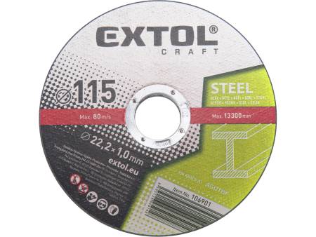 kotouče řezné na kov, 5ks, O 115x1,0x22,2mm