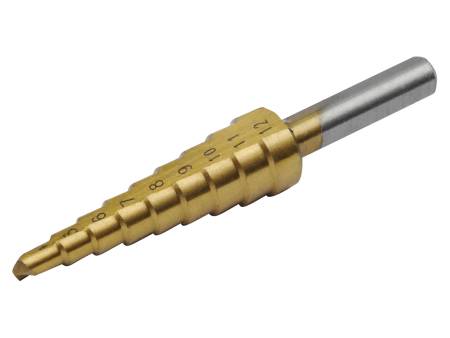 vrták stupňovitý, O 4-12mm/po1mm, HSS