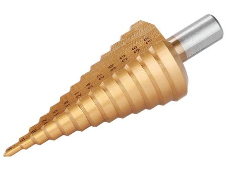 vrták stupňovitý, O 4-39mm, HSS