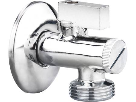 ventil rohový s filtrem a kovovou pákou, pračkový