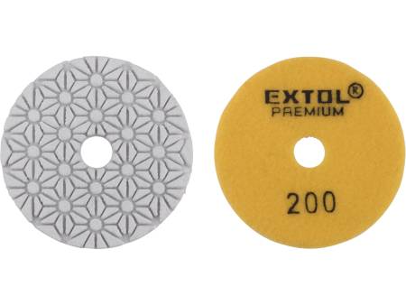kotouč diamantový leštící na obklady, O100mm, P200, suchý zip