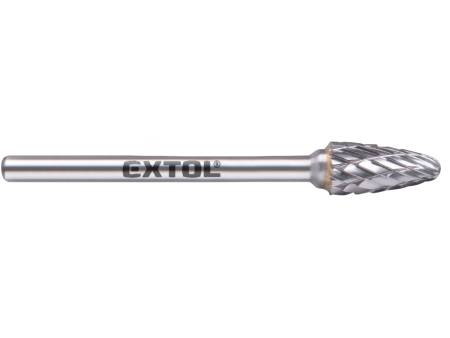 fréza karbidová, kulatý oblouk, ⌀6x13mm, ⌀stopky 3mm, sek střední (double-cut)