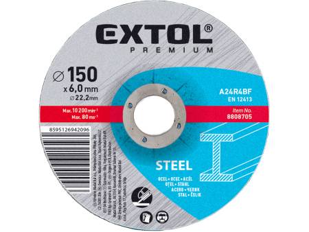 kotouč brusný na ocel, O 150x6,0x22,2mm