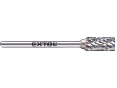 fréza karbidová, válcová s čelním ozubením, ⌀6x13mm, ⌀stopky 3mm, sek střední (double-cut)