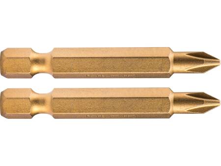 hrot křížový phillips, sada 2ks, PH 1x50mm,titan. úprava, S2