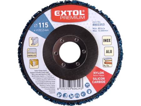 kotouč brusný nylonový, O115x14mm, nylon/abrazivo SiC