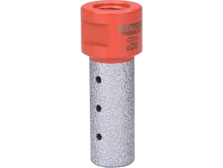 korunka brusná diamantová-válec, O 20mm, závit M14