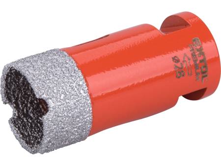 korunka vykružovací diamantová, O 28mm, závit M14