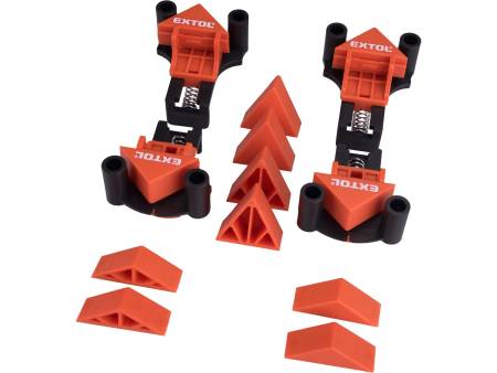 svěrky úhlové truhlářské, sada 4ks, 60°-90°-120°