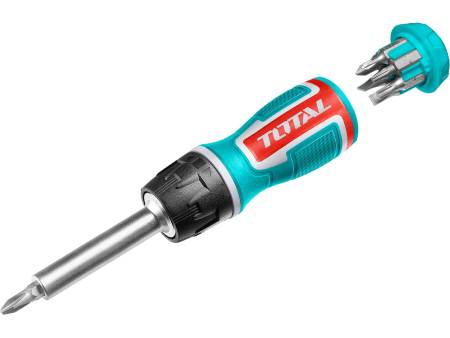 Šroubovák řáčnový, 8 v 1, CrV, industrial, CrV