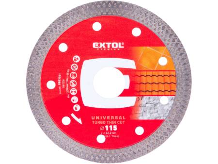 kotouč diamantový řezný, turbo Thin Cut, suché i mokré řezání, O 115x22,2x1,2mm