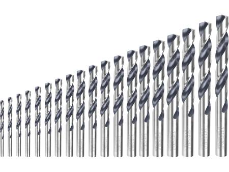 Vrtáky do kovu, sada 19ks, HSS