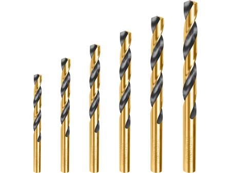 Vrtáky do kovu, sada 6ks, HSS